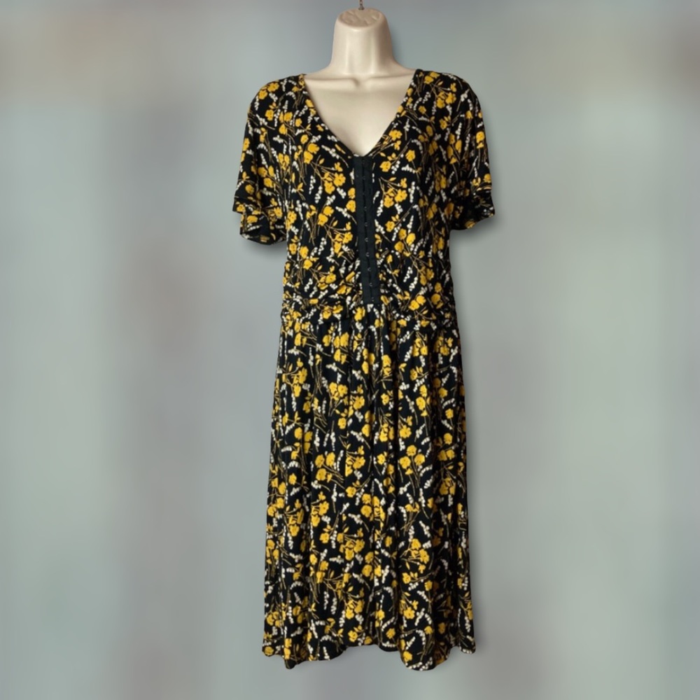 Anthropologie Maeve | Floral Summer Breeze Corset Dress | XL